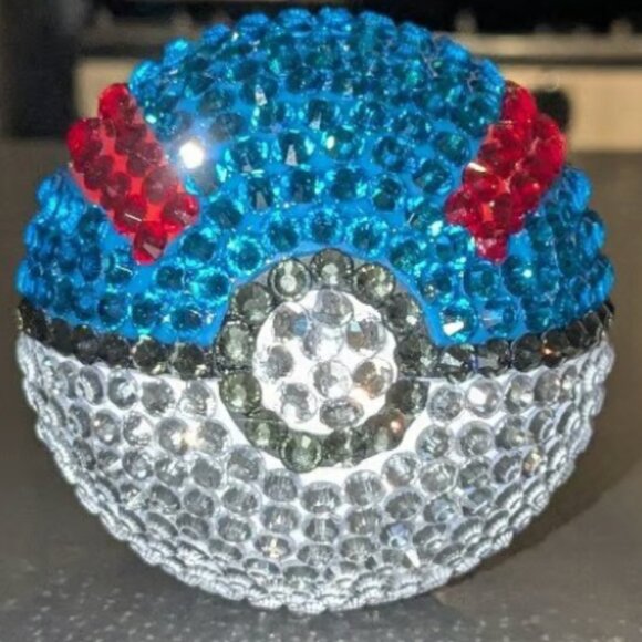 Crystallized Poke Ball Bag Charms - Picture 12 of 16